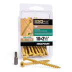 Deck Plus 42593 No. 10 x 2-1/2 in. L Star Flat Head Exterior Deck Screws 40/Pack