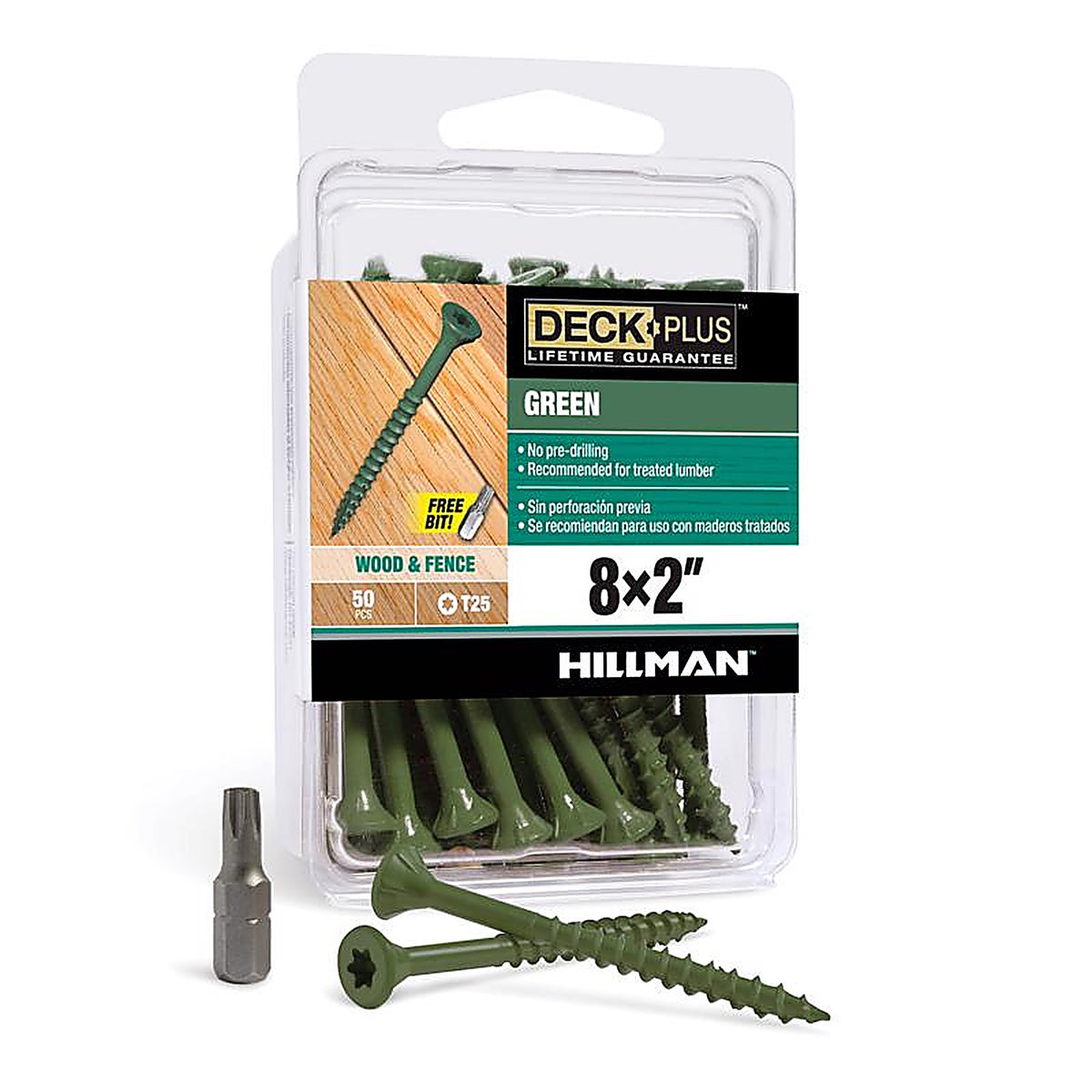 Deck Plus 42586 No. 8 x 2 in. L Star Flat Head Exterior Deck Screws 50/Pack