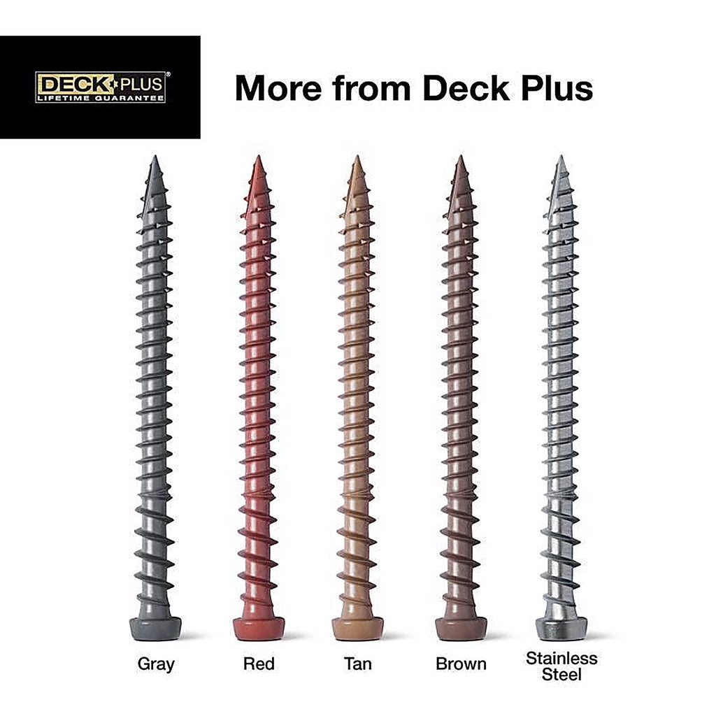 Deck Plus 48451 No. 10 x 2-1/2 in. L Star Flat Head Composite Deck Screws 1 lb.
