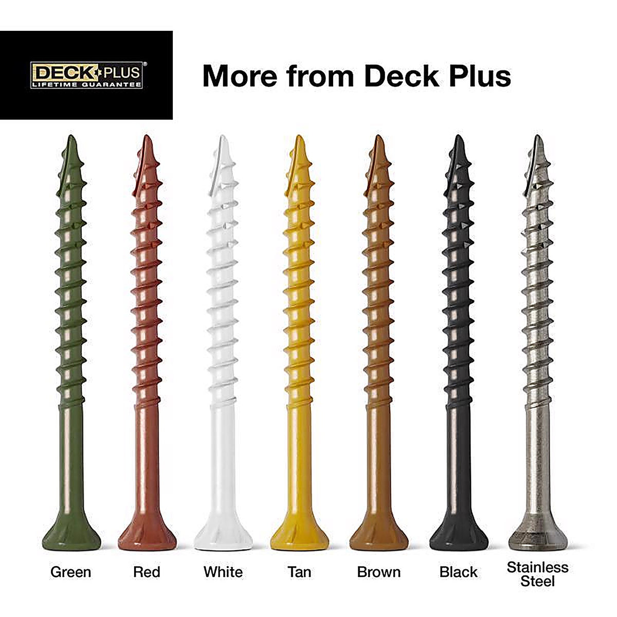 Deck Plus 48430 No. 10 x 2-1/2 in. L Star Flat Head Exterior Deck Screws 5 lb.