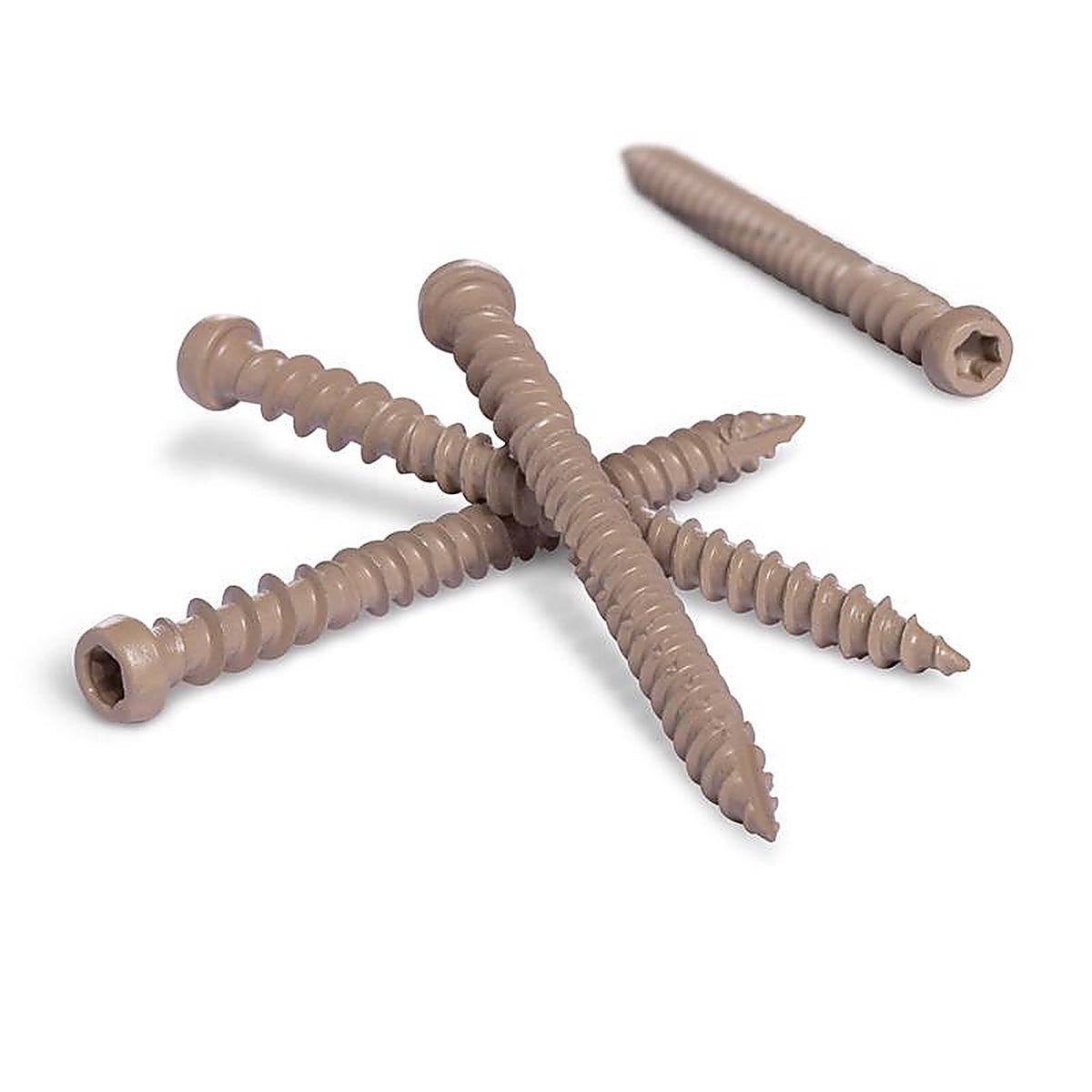Deck Plus 48452 No. 10 x 2-1/2 in. L Star Flat Head Composite Deck Screws 5 lb.