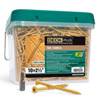 Deck Plus 48417 No. 10 x 2-1/2 in. L Star Flat Head Exterior Deck Screws 25 lb.
