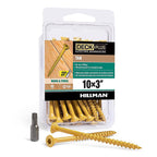 Deck Plus 42594 No. 10 x 3 in. L Star Double Flat Head Exterior Deck Screws 40/Pack