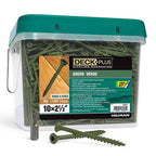 Deck Plus 48403 No. 10 x 2-1/2 in. L Star Flat Head Exterior Deck Screws 25 lb.