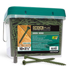 Deck Plus 48708 No. 10 x 3-1/2 in. L Star Flat Head Exterior Deck Screws 25 lb.