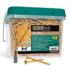 Deck Plus 48713 No. 8 x 2 in. L Star Flat Head Exterior Deck Screws 25 lb.
