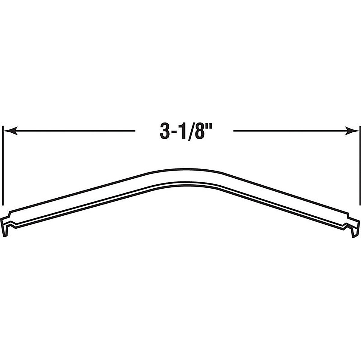 Prime-Line - PL14624 - Zinc-Plated Silver Steel Flat Window Spring 3-5/8 In. L X 3 In. H 1 Pack