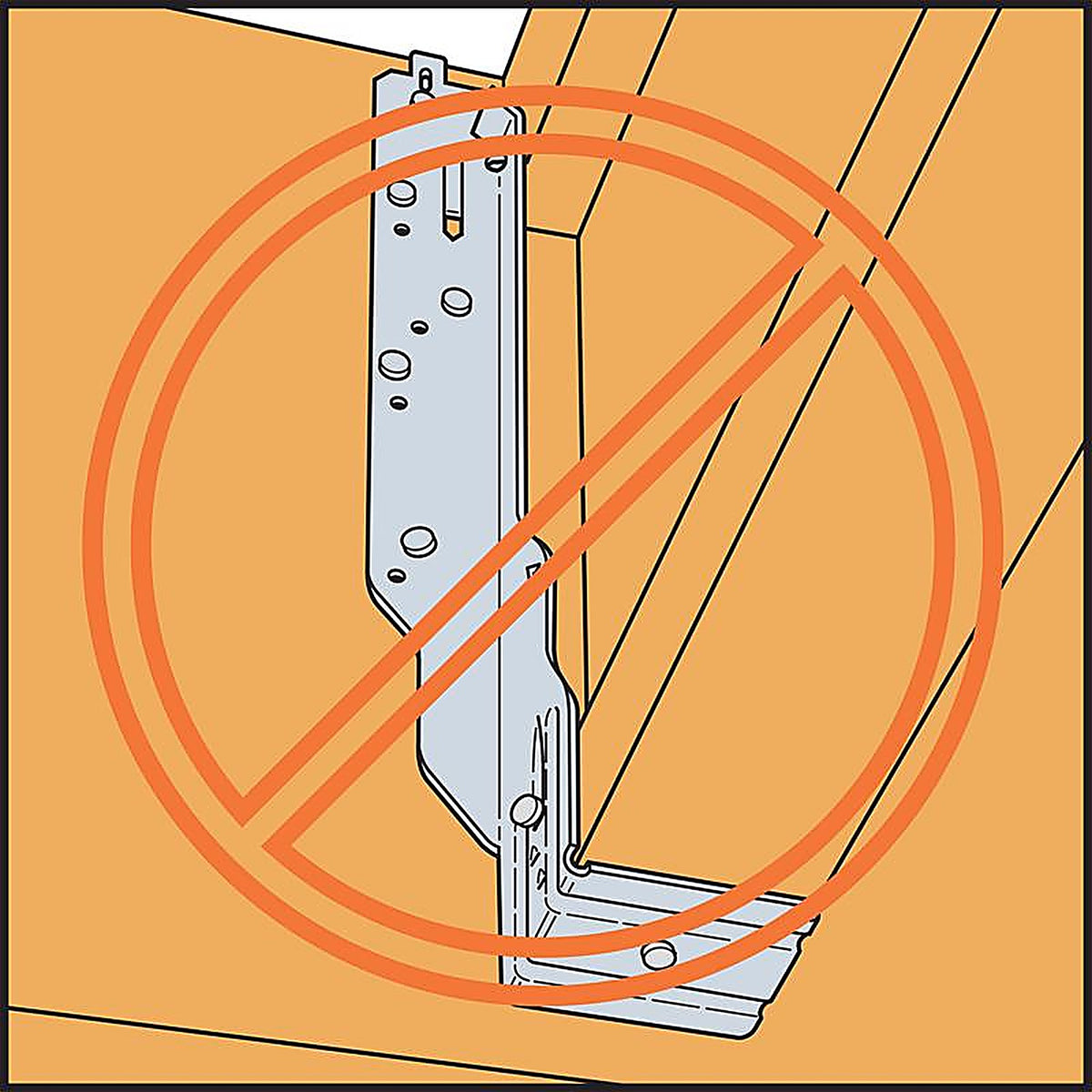Simpson Strong-Tie - IUS2.56/9.5 - Ius 9.5 In. H X 2.56 In. W 18 Ga. Galvanized Steel Joist Hanger