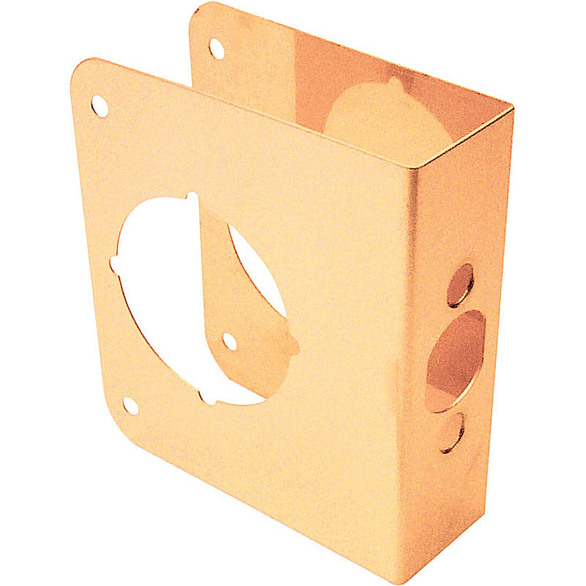 Prime-Line U9555 4.5 in. H x 3.875 in. L Brass-Plated Brass Door Reinforcer