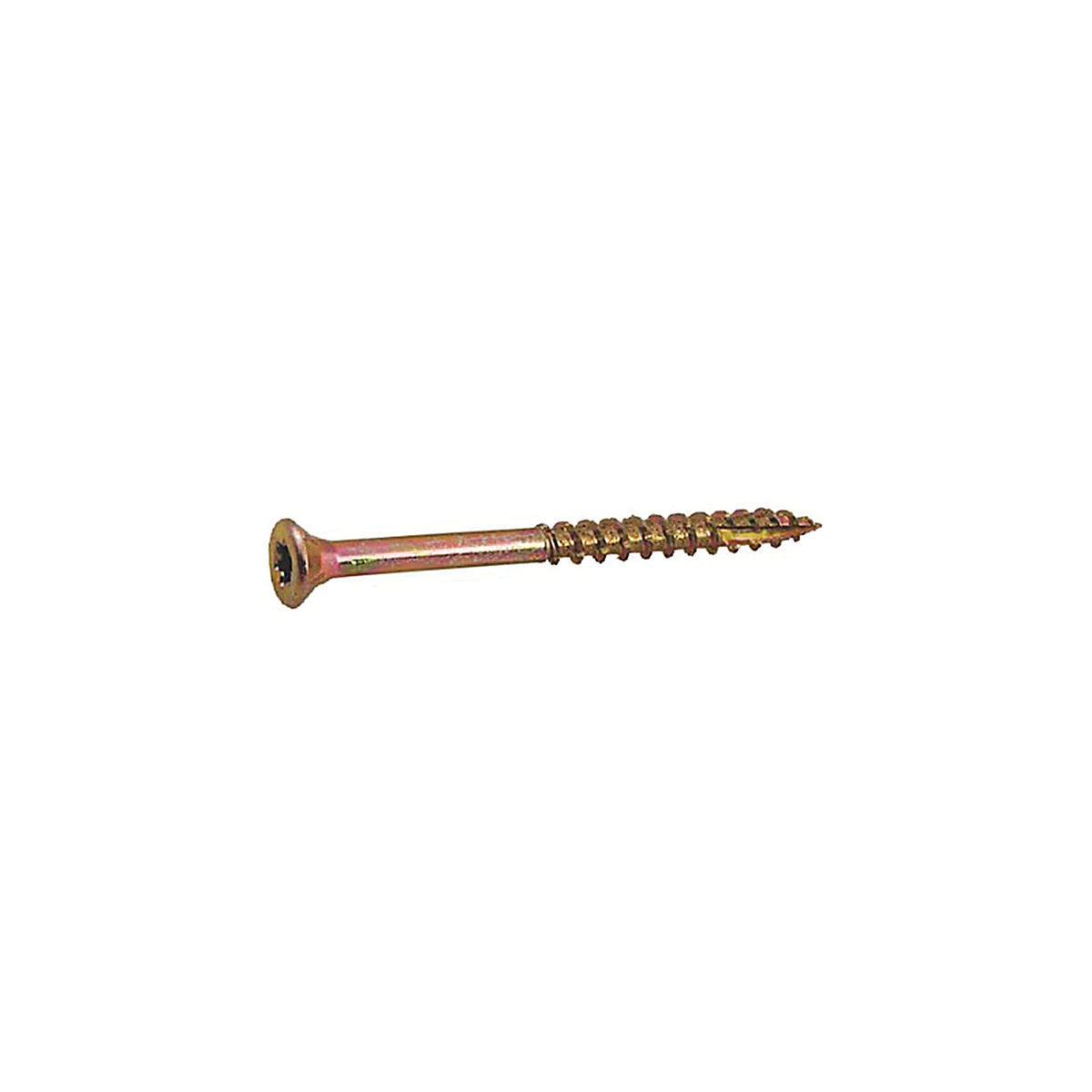Grip-Rite 158GCS1 No. 6 x 1-5/8 in. L Phillips Yellow Zinc Wood Screws 1 lb. 147/Pack