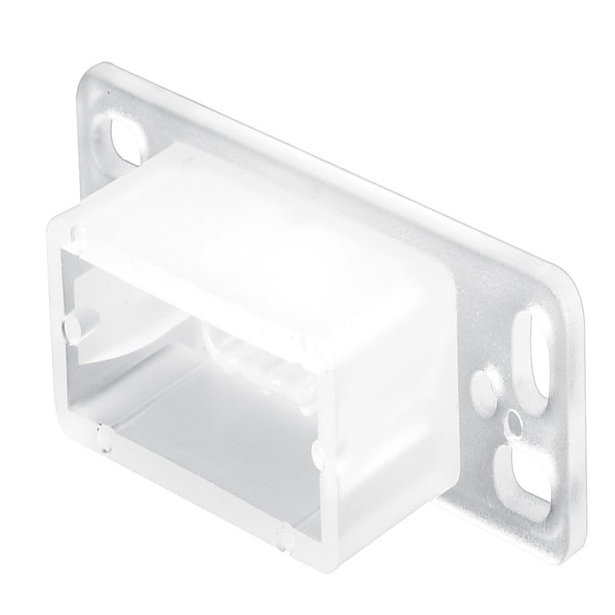 Prime-Line - R 7145 - Plastic Center Guide Drawer Track Back Plate 1 pk