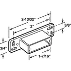 Prime-Line - R 7145 - Plastic Center Guide Drawer Track Back Plate 1 pk
