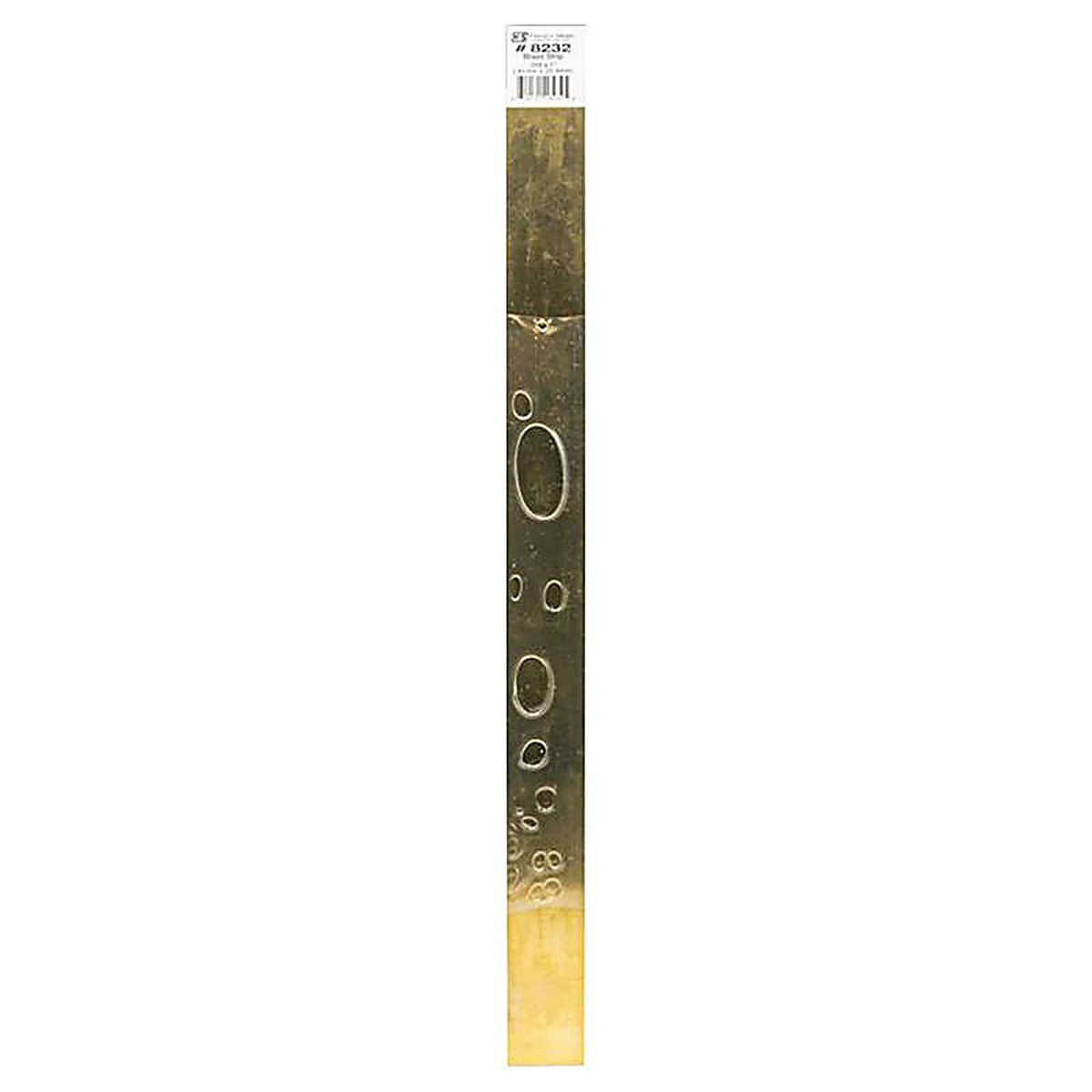 K&S 8232 0.016 in. x 1 in. W x 12 in. L Brass Metal Strip