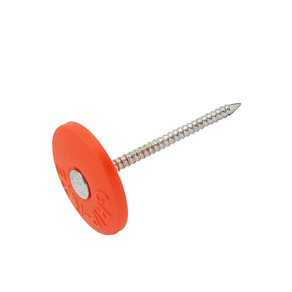 Grip-Rite GCB1 No. 12 1 in. Cap Electro-Galvanized Plastic/Steel Nail Full Round