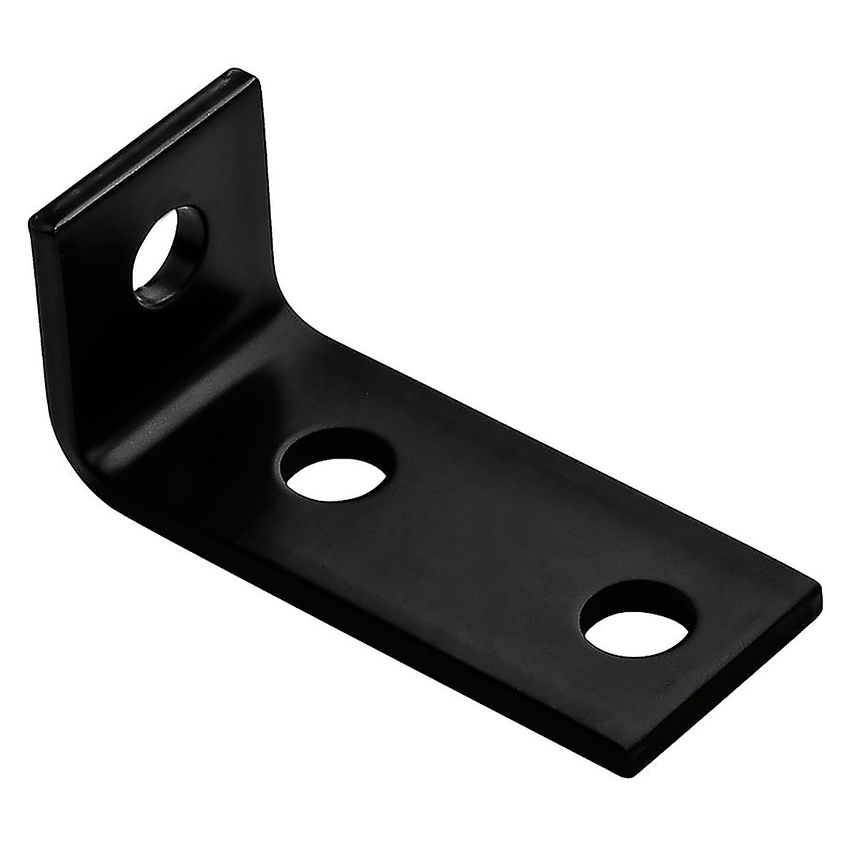 Hampton 01-3405-307 3-1/2 in. H x 1-1/2 in. W x 3/16 in. D Black Steel Offset Leg Corner Brace
