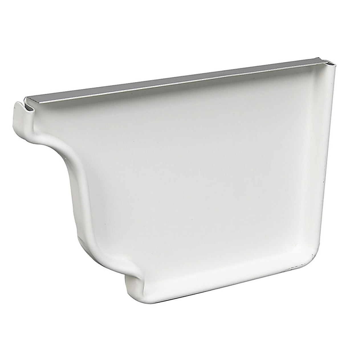 Amerimax - 47006HP - 4.5 In. H X 6 In. W X 0.5 In. L White Aluminum K Right End Cap