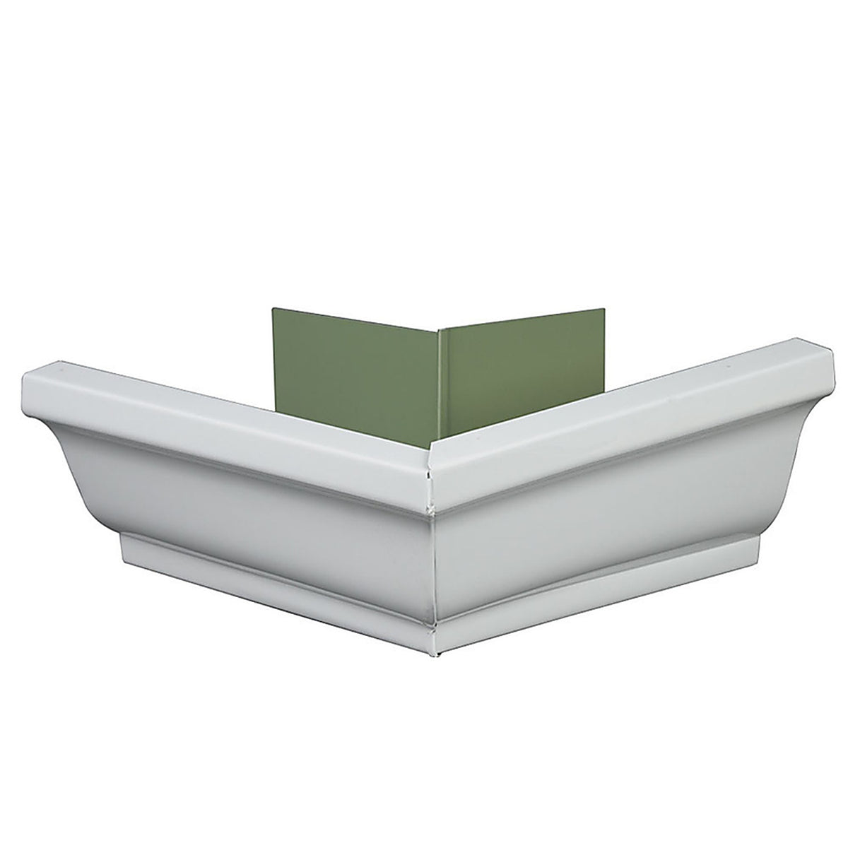 Amerimax - 47002 - 5 In. H X 6 In. W X 10 In. L White Aluminum K Outside Corner