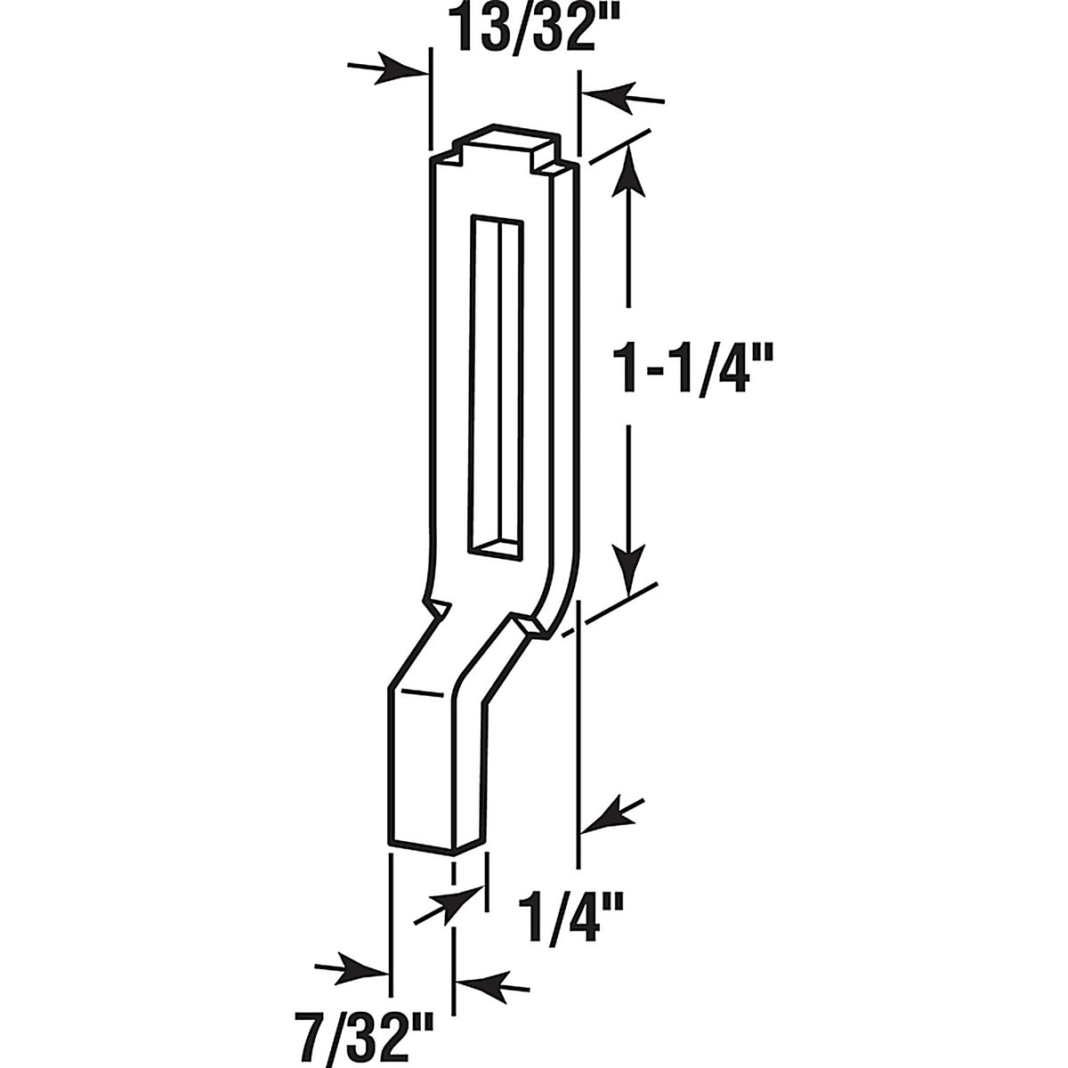 Prime-Line - A 148 - Zinc-Plated Steel Latch Strike 2 pk
