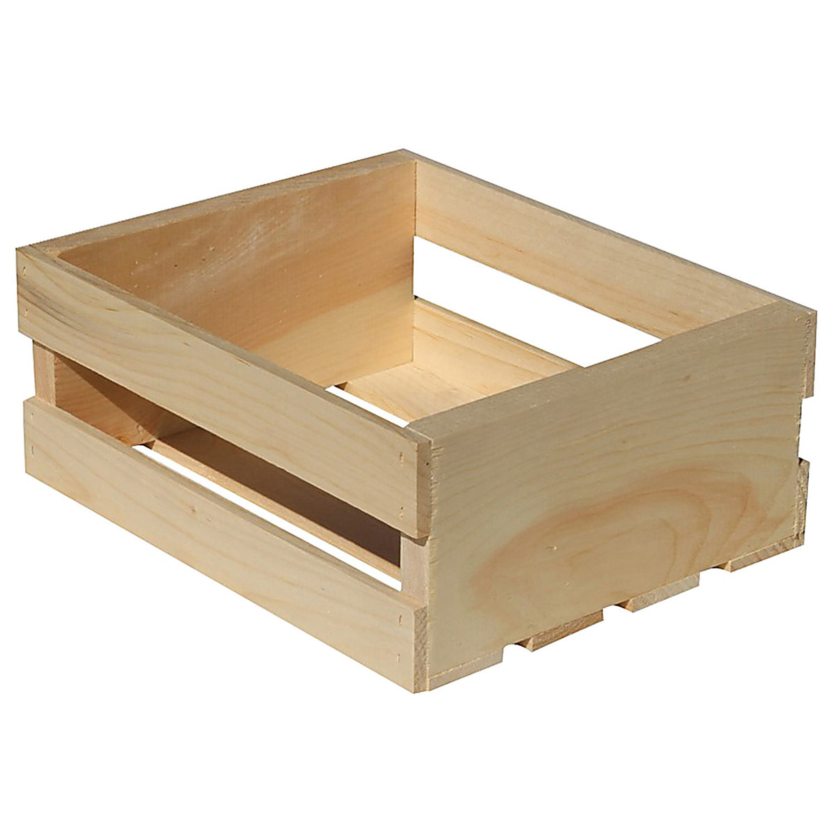 Demis Products - 1070248504 - 4.75 In. H X 9.625 In. W X 11.75 In. D Storage Crate Natural