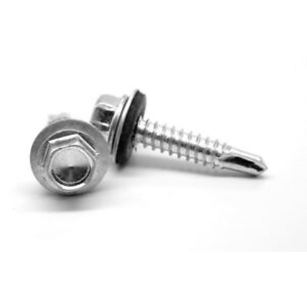 Grip-Rite NHDW121141 Pro-Twist No. 12 Sizes X 1-1/4 in. L Hex Hex Head Screws w/Washers 1 lb