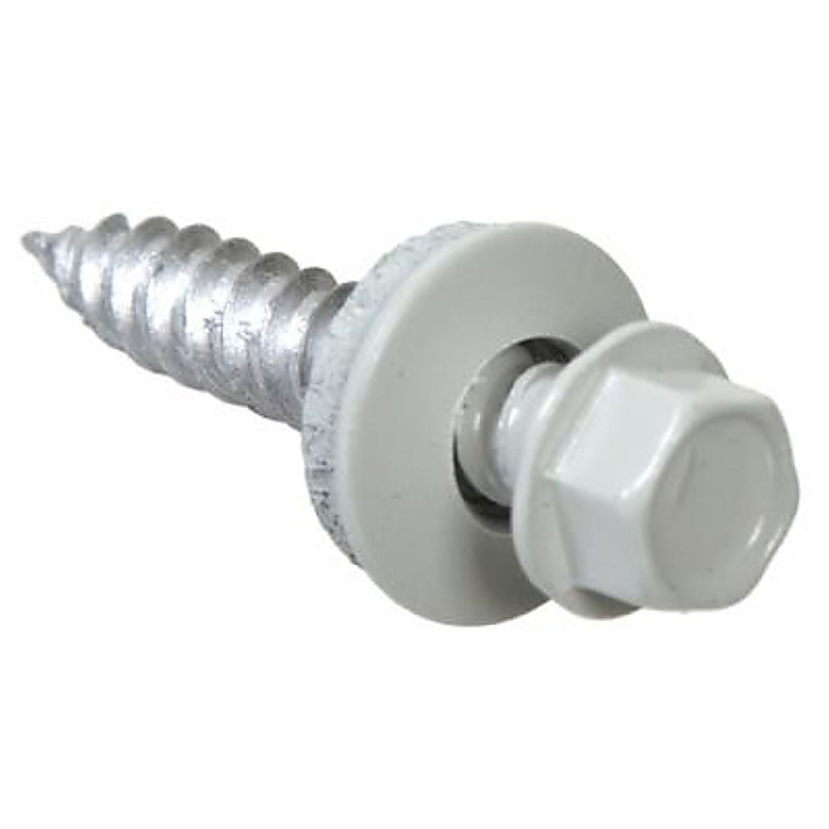 Grip-Rite NHWNW91121WHT Pro-Twist No. 9 x 1-1/2 in. L Hex Round Washer Head Sheet Metal Screws 1 lb. 91/Pack