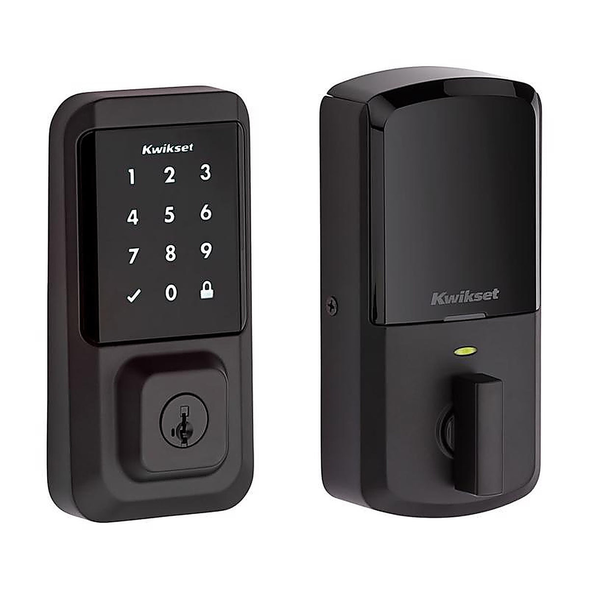 Kwikset - 939WITSCR514SMT - Halo Iron Black Zinc Electronic Touch Pad Deadbolt