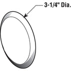 Prime-Line U9270 0.25 in. H Vinyl White Wall Protector Mounts to wall
