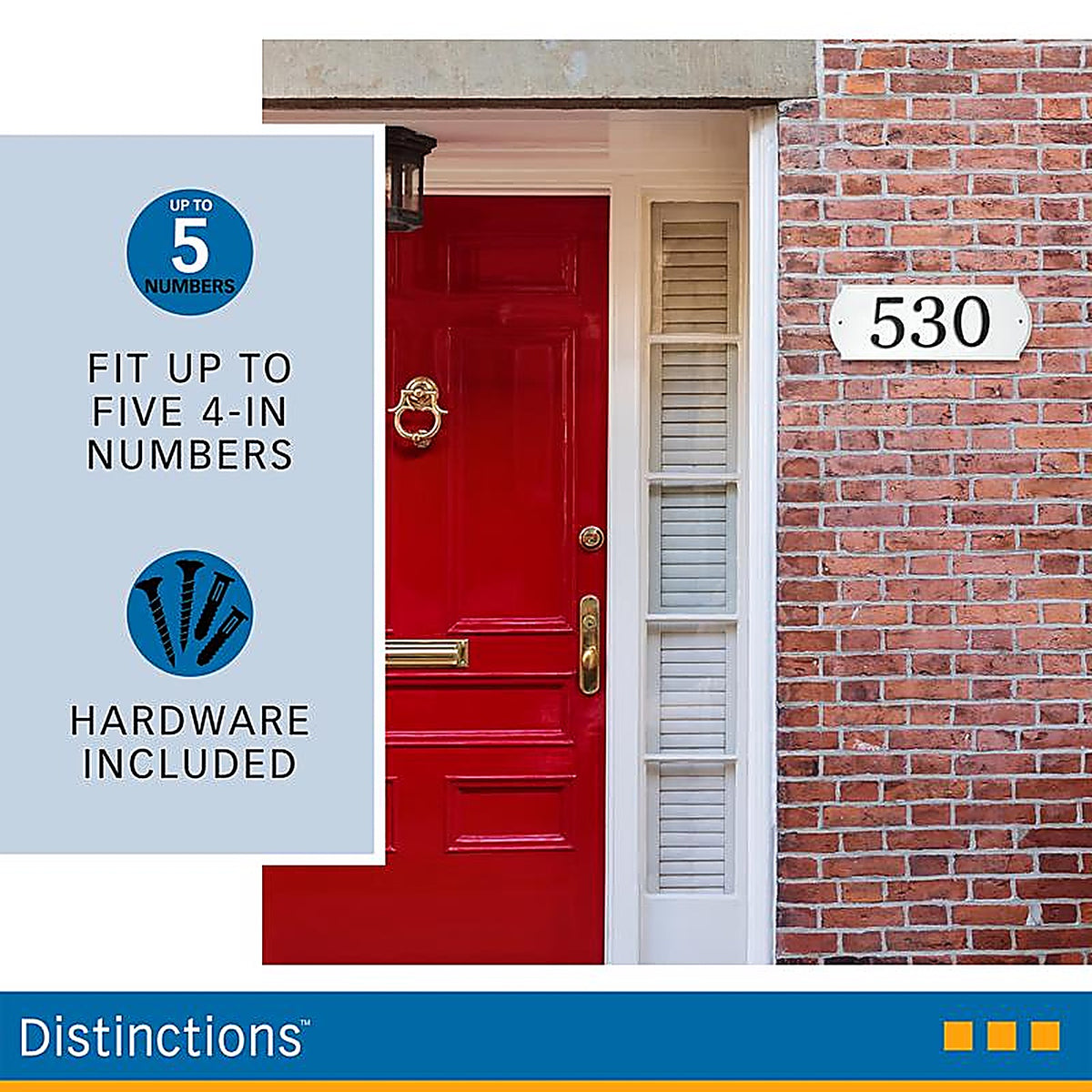 Hillman 848711 White Wood Paintable Address Plate