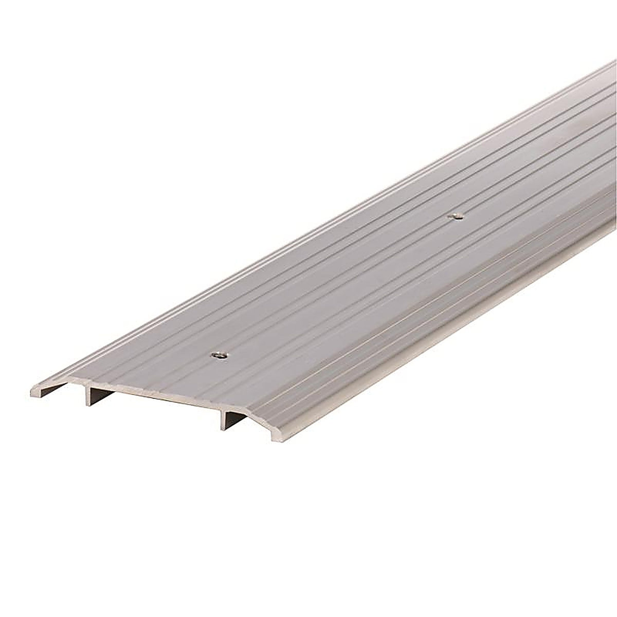 M-D 11502 0.5 H x 4 in. W x 36 in. L Mill Aluminum Fluted Top Threshold Silver