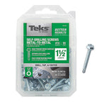 Teks 21332 No. 10 x 1-1/2 in. L Hex Washer Head Sheet Metal Screws 90/Pack