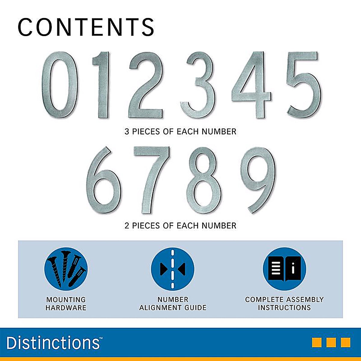 Hillman - 847331 - Distinctions Black Die-Cast Zinc Heritage Address Plate