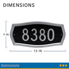 Hillman - 847331 - Distinctions Black Die-Cast Zinc Heritage Address Plate