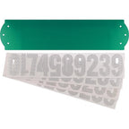 Hillman 840271 Gloss Green Die-Cast Zinc Rectangle Reflective 911 Address Kit