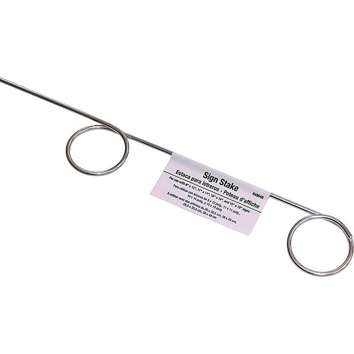 Hillman 848648 18 in. H Aluminum Pigtail Sign Stake