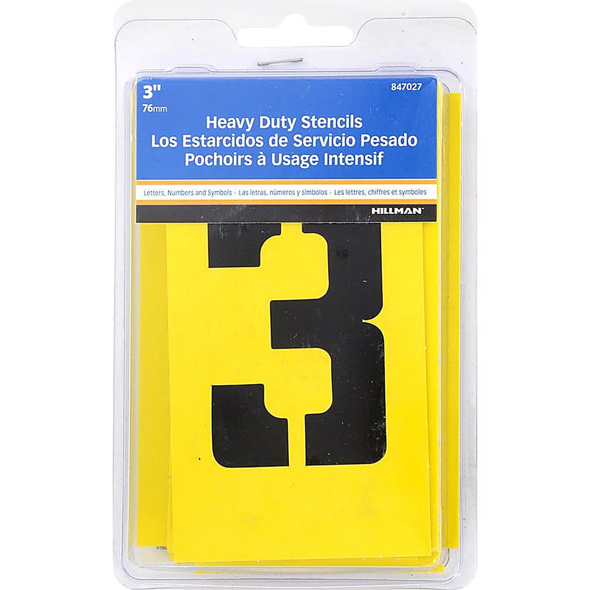 Hillman 847027 3 in. L Heavy Duty Stencil Kit
