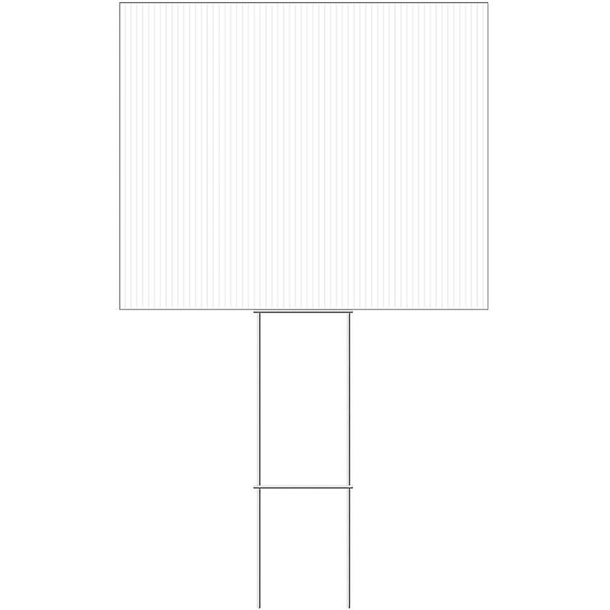Hillman 844496 White Blank Sign 20 in. H x 24 in. W