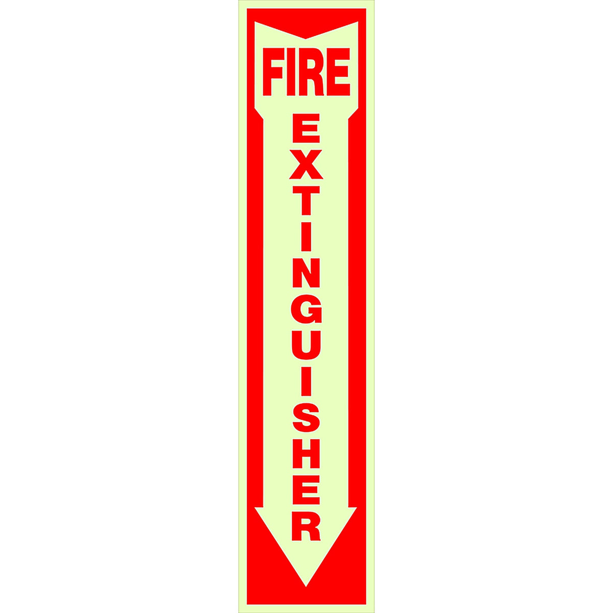 Hillman 840204 English White Fire Extinguisher Decal 18 in. H x 4 in. W