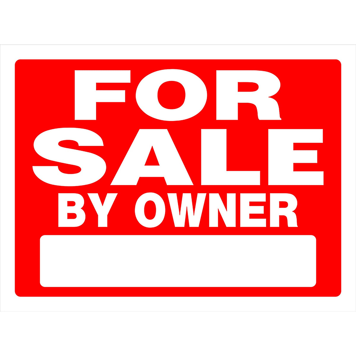Hillman 840241 English Red For Sale Sign 18 in. H x 24 in. W