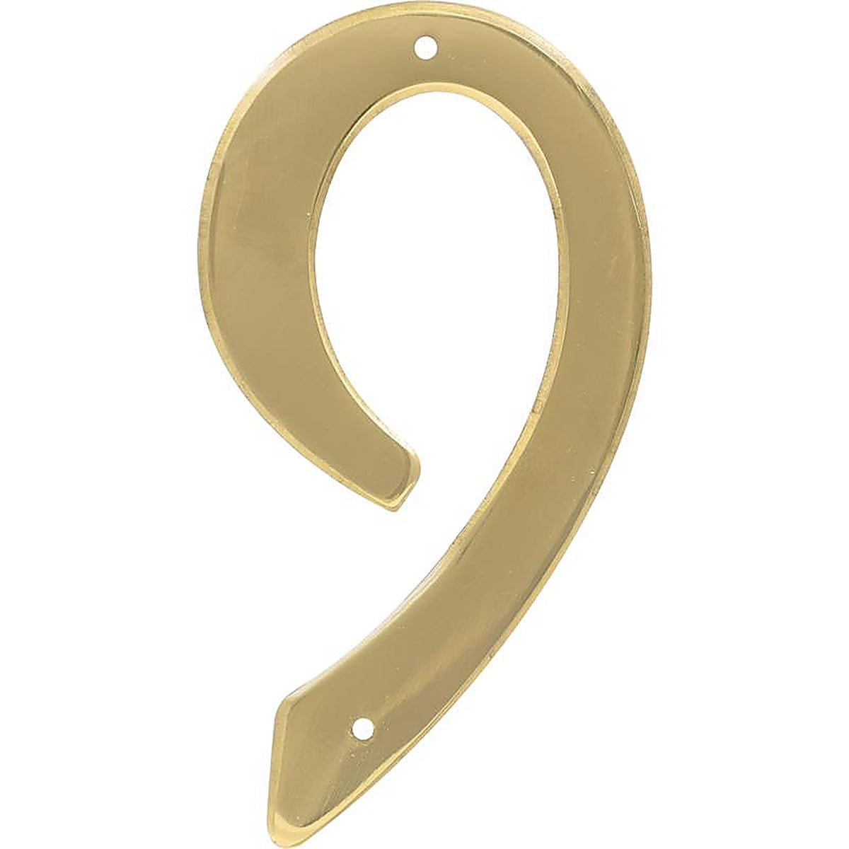 Hillman 847051 4 in. Gold Brass Nail-On Number 9 1/pc.