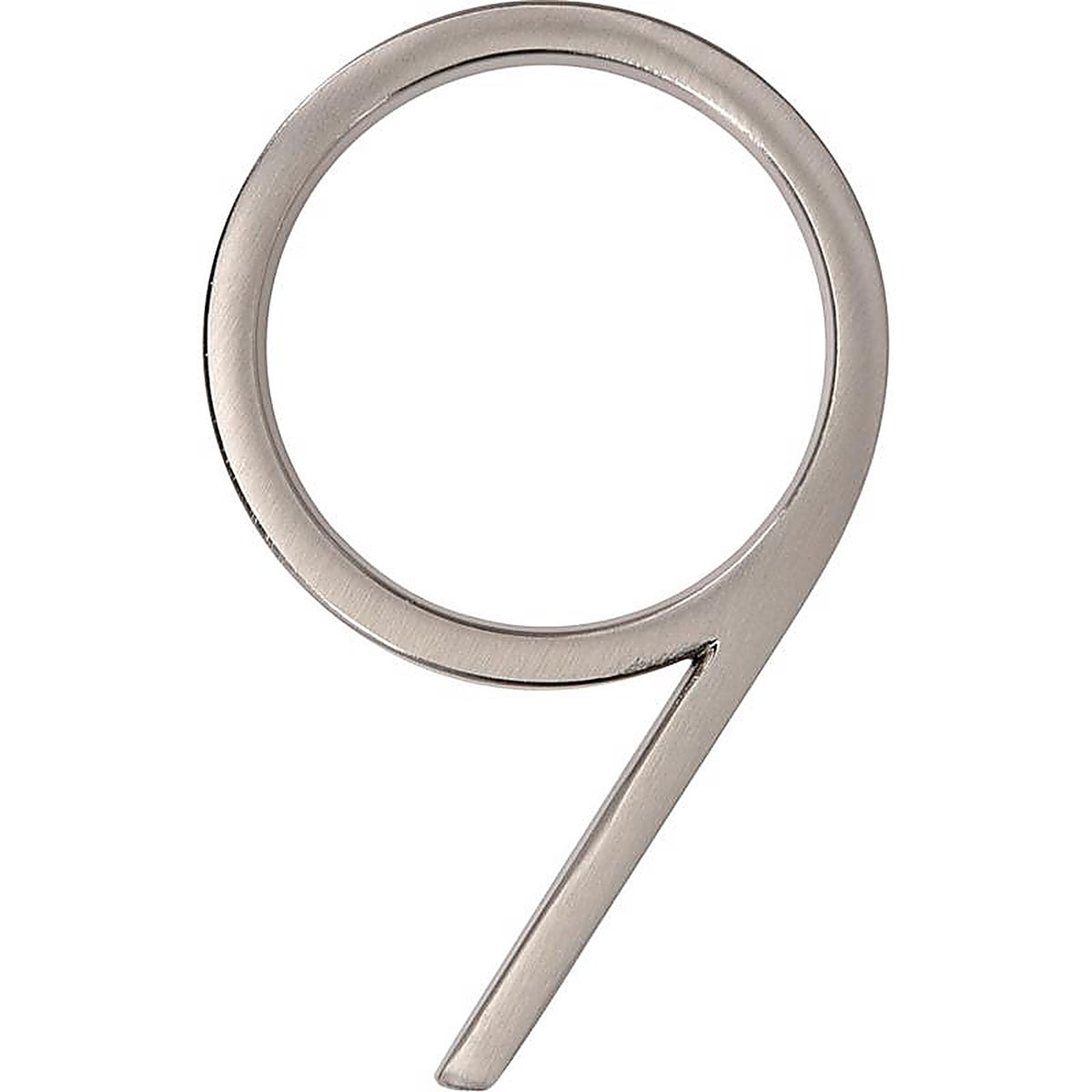 Hillman - 844709 - Distinctions 5 In. Silver Metal Screw-On Number 9 1 Piece
