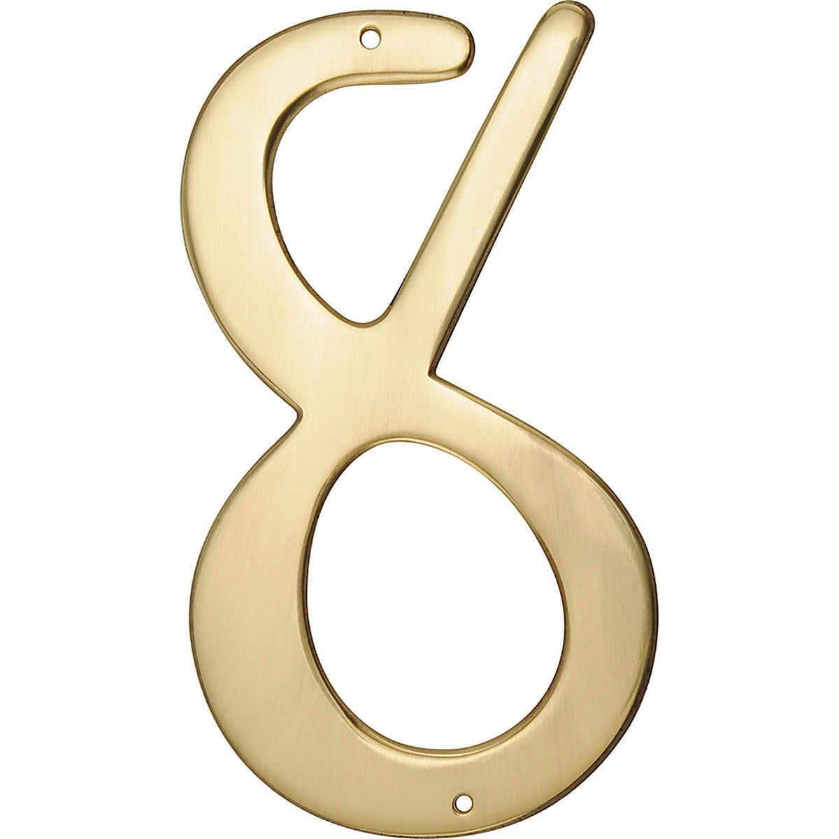 Hillman 847050 4 in. Gold Brass Nail-On Number 8 1/pc.