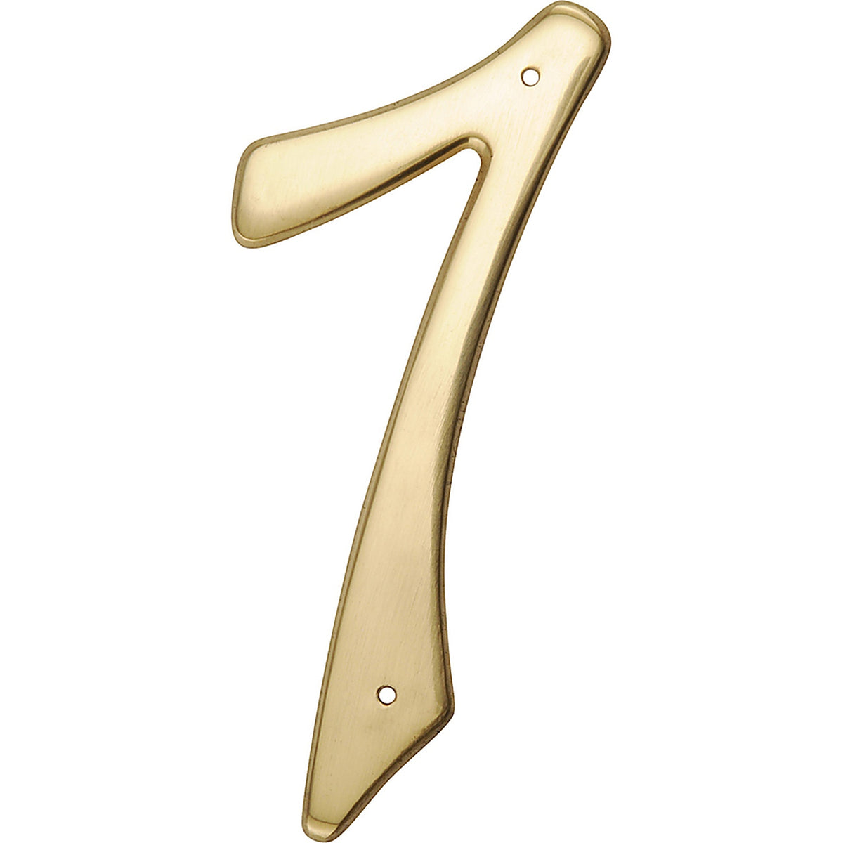 Hillman 847049 4 in. Gold Brass Nail-On Number 7 1/pc.