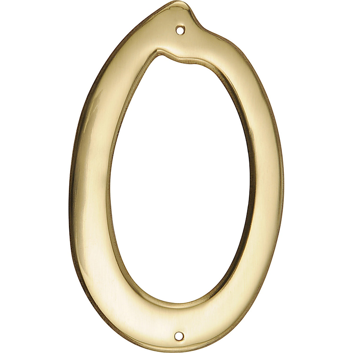 Hillman 847042 4 in. Gold Brass Nail-On Number 0 1/pc.