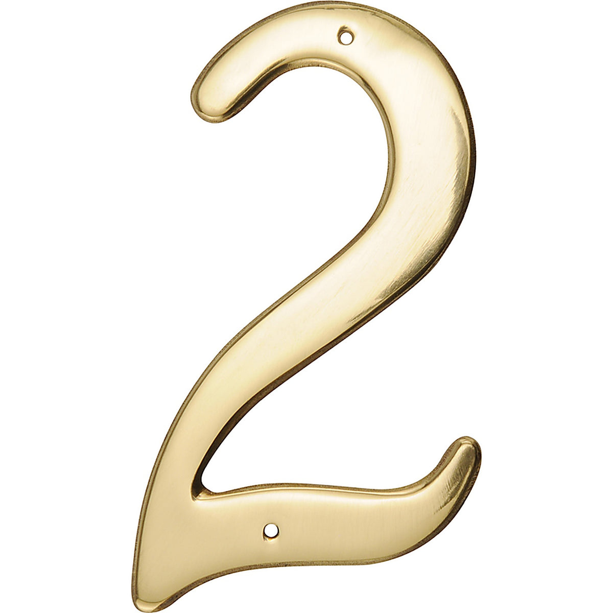 Hillman 847044 4 in. Gold Brass Nail-On Number 2 1/pc.