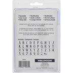 Hillman 840246 4 in. Card Stock Serif Stencil Set 38/Pack