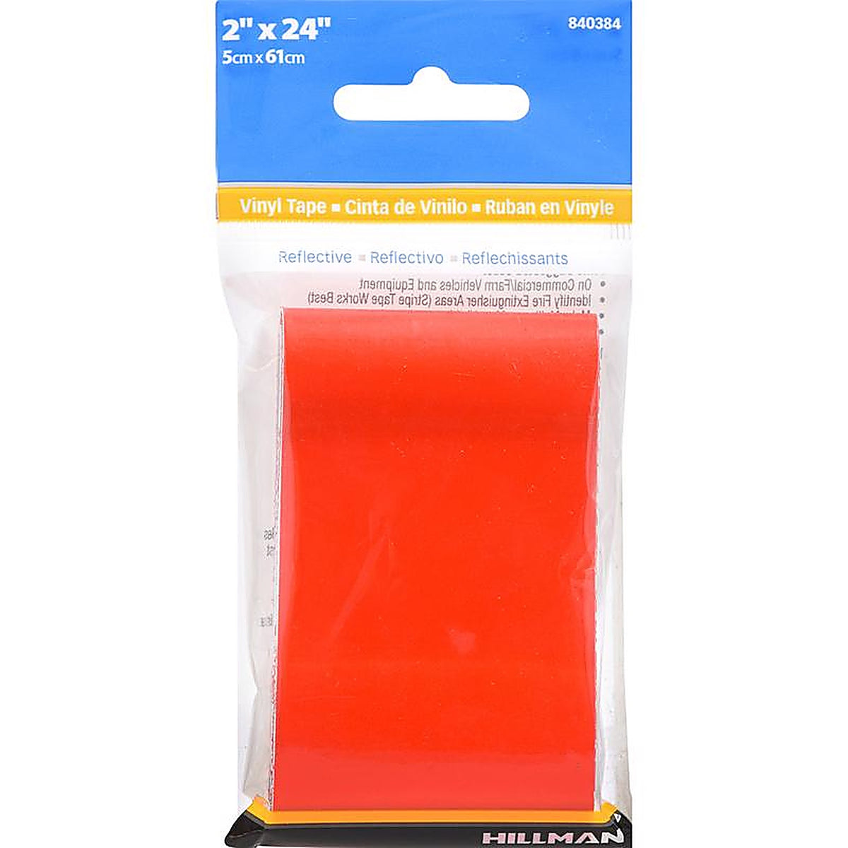 Hillman 840384 2 in. W x 24 in. L Red Reflective Safety Tape 1/Pack