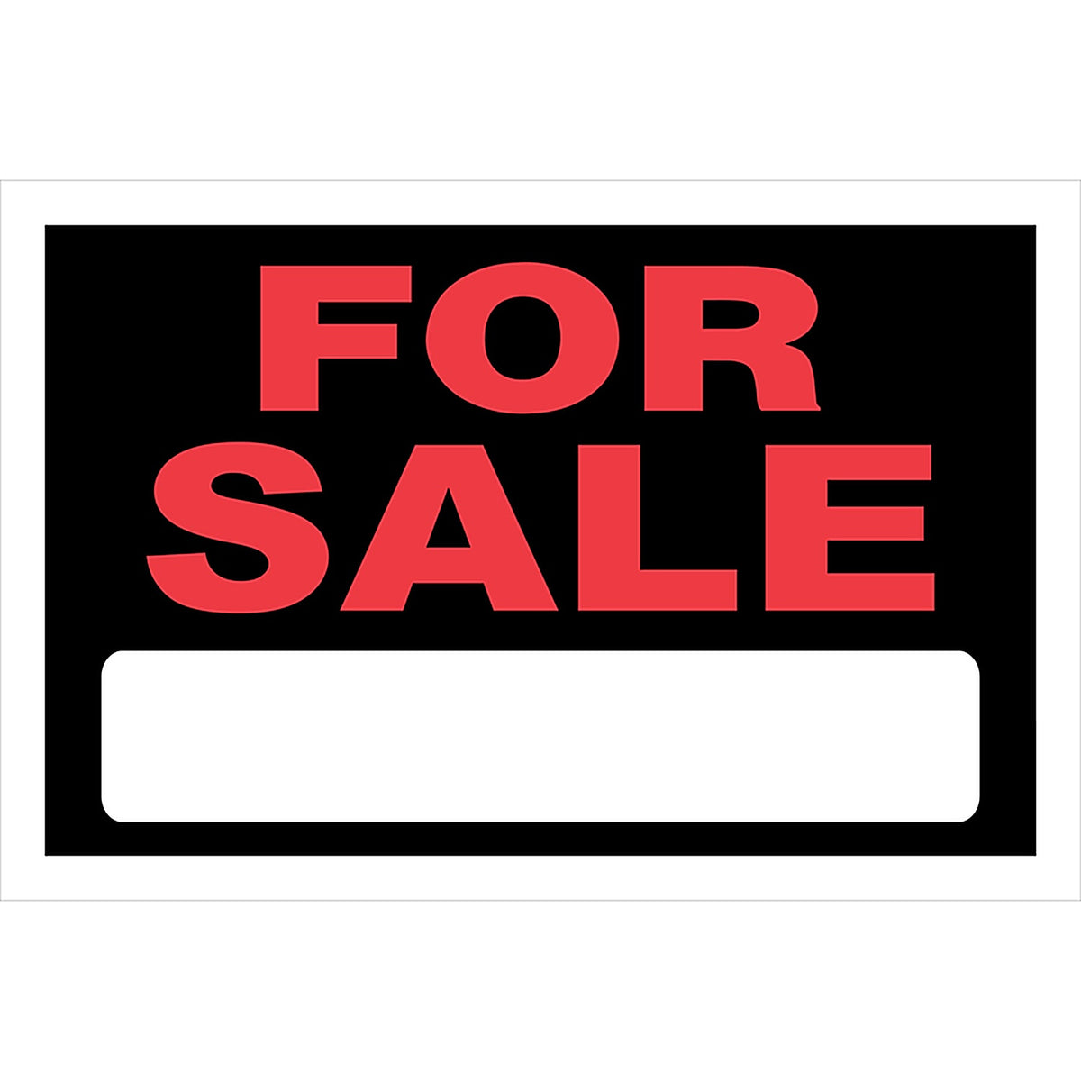 Hillman 839928 English Black For Sale Sign 8 in. H x 12 in. W