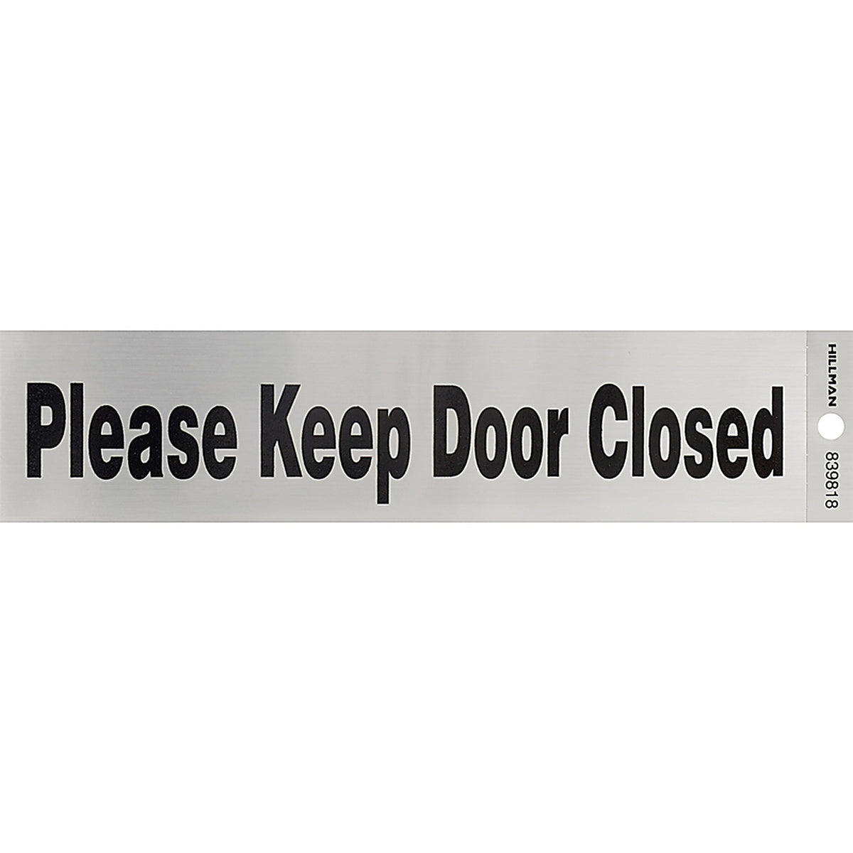 Hillman 839818 English Silver Do Not Enter Decal 2 in. H x 8 in. W