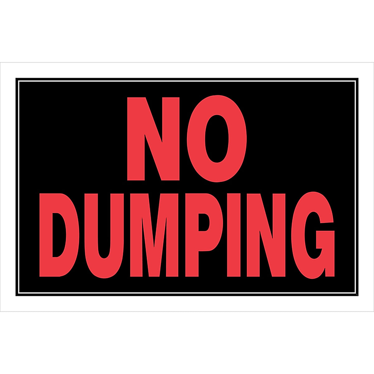 Hillman 839900 English Black Caution Sign 8 in. H x 12 in. W