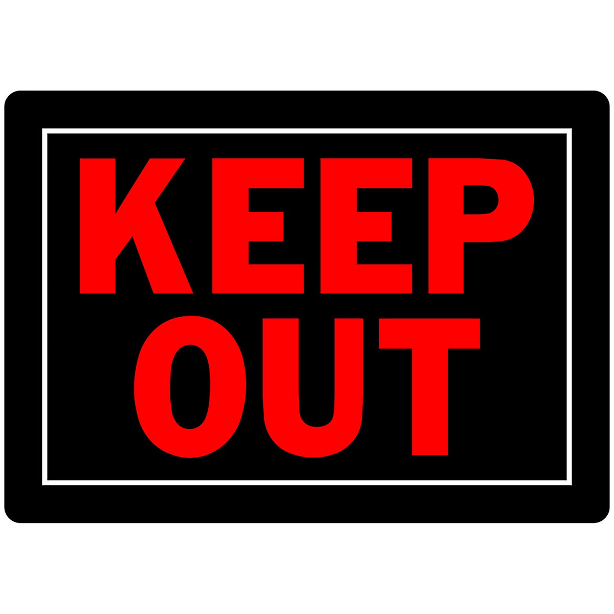Hillman 840139 English Black Do Not Enter Sign 10 in. H x 14 in. W